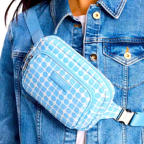 kate spade Handbags - Kate Spade Noel Jacquard Belt Bag
Astral Blue 
NWT 
Authentic